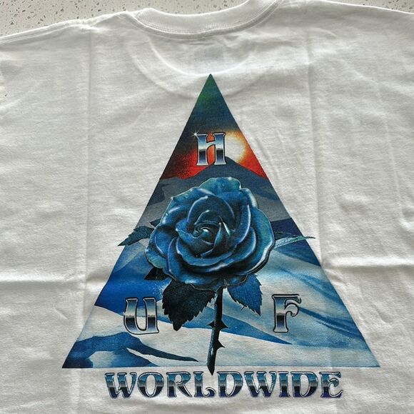 HUF White Graphic Short Sleeve Tee - Picture 3 of 5